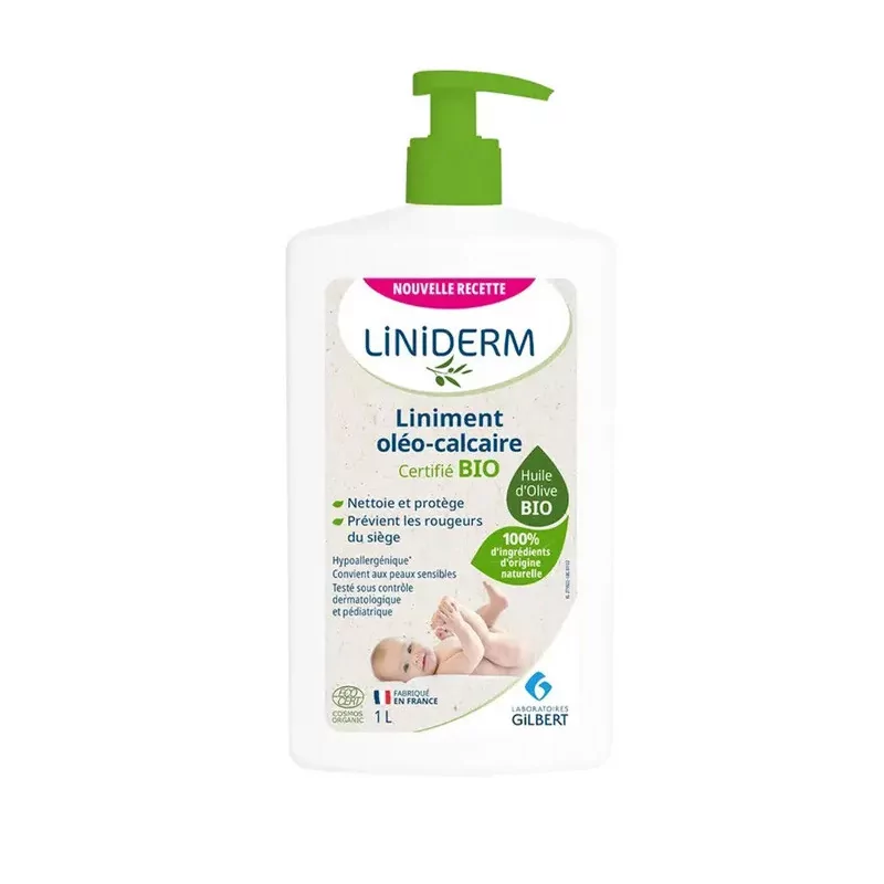 Liniderm Liniment Oléo-calcaire Bio 1L - Univers Pharmacie