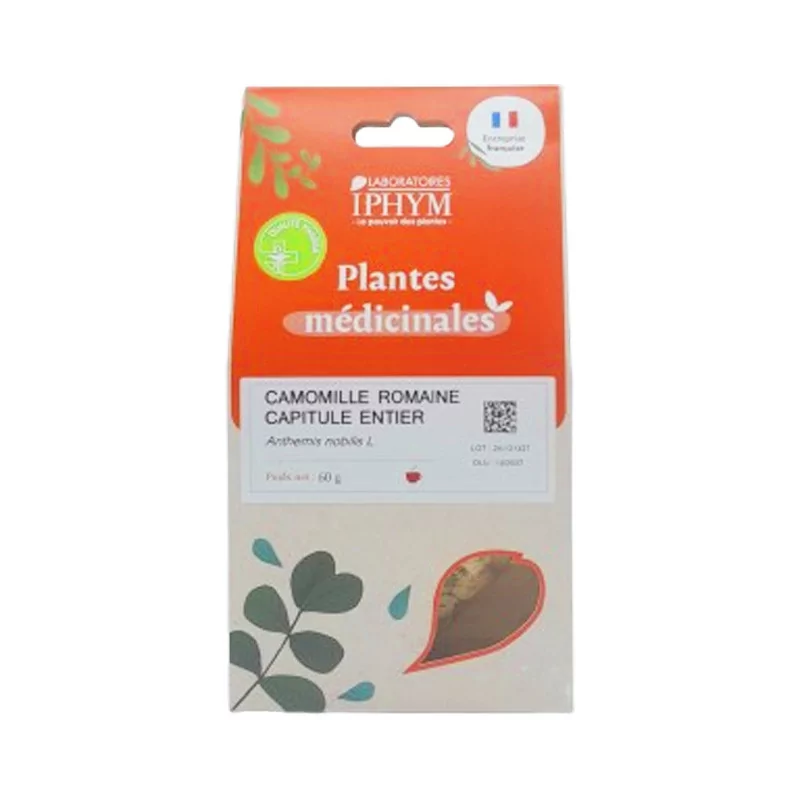 Laboratoires Iphym Plantes Médicinales Camomille Romaine Capitule Entier 60g - Univers Pharmacie