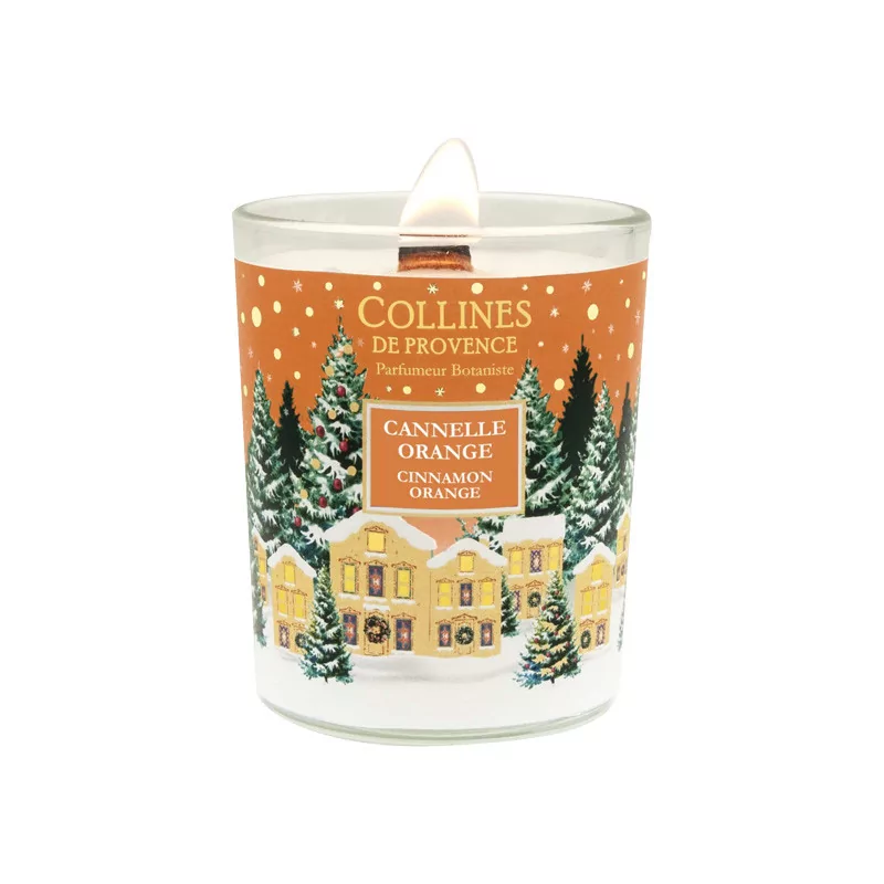 Collines de Provence Bougie Parfumée Orange Cannelle 75g - Univers Pharmacie