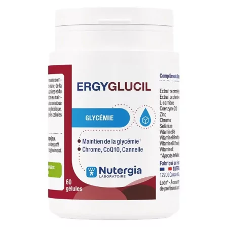 Nutergia Ergyglucil Glycémie 60 gélules - Univers Pharmacie