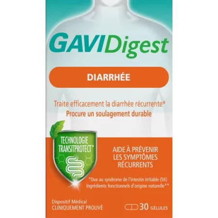 GaviDigest Diarrhée 30 gélules - Univers Pharmacie