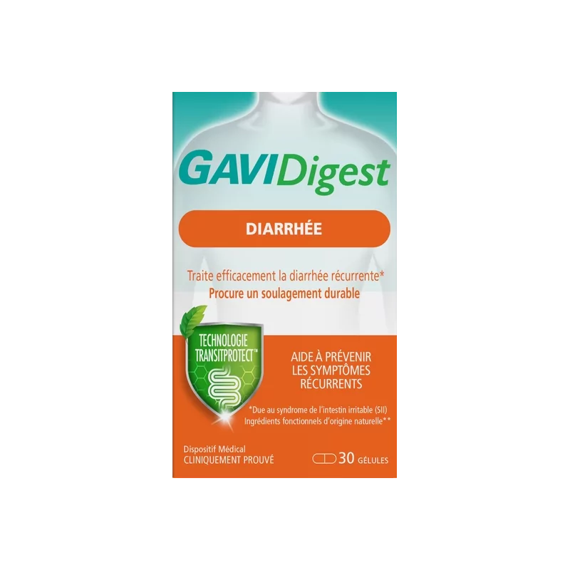 GaviDigest Diarrhée 30 gélules - Univers Pharmacie