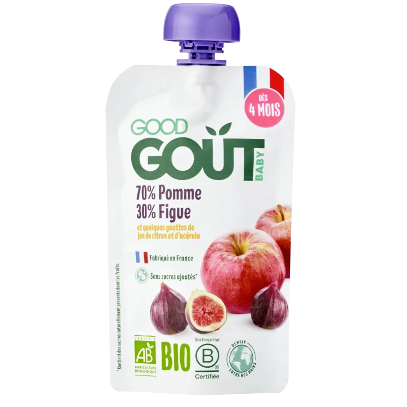 Good Goût Gourde Fruits Pomme Figue Bio 120g - Univers Pharmacie