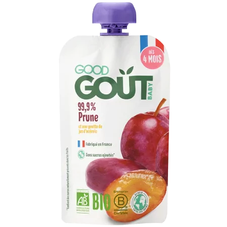 Good Goût Gourde Fruits Prune Bio 120g - Univers Pharmacie