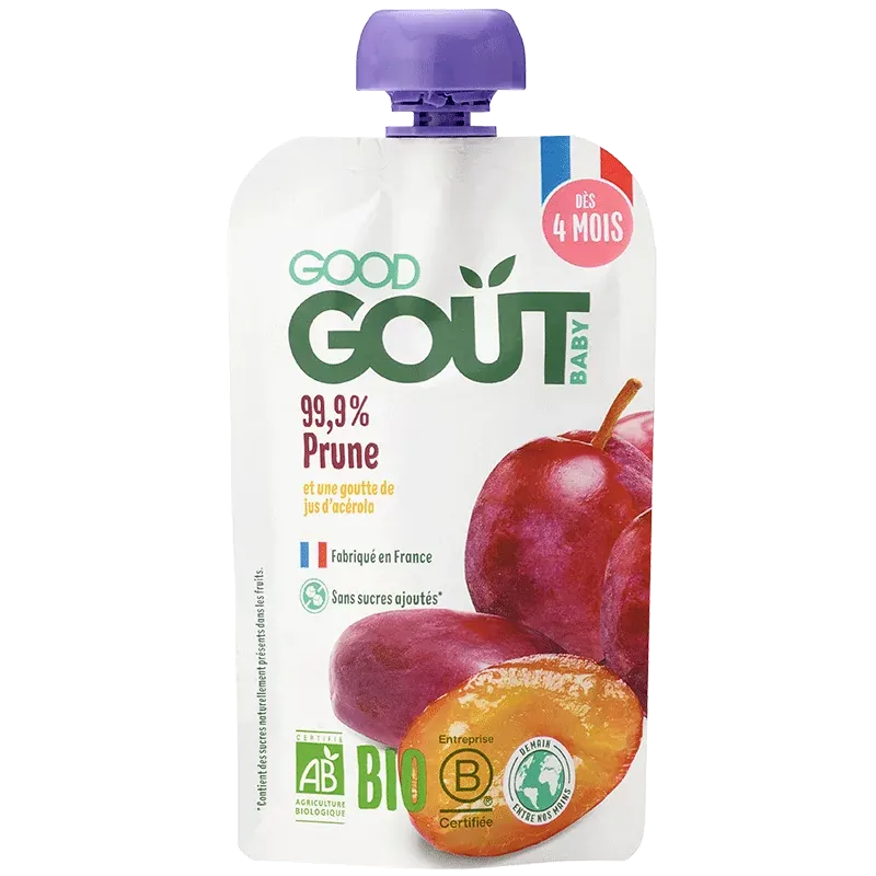 Good Goût Gourde Fruits Prune Bio 120g - Univers Pharmacie