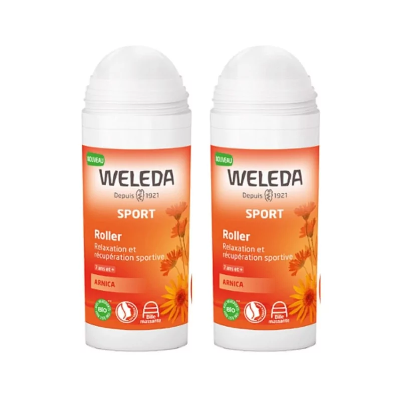 Weleda Sport Roller Arnica Bio 2x75ml - Univers Pharmacie