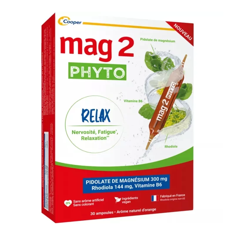 Mag 2 Phyto Relax 30 ampoules - Univers Pharmacie