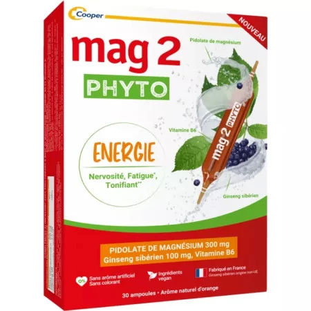 Mag 2 Phyto Energie 30 ampoules - Univers Pharmacie