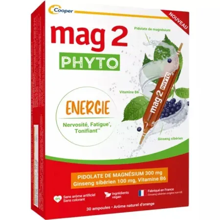 Mag 2 Phyto Energie 30 ampoules - Univers Pharmacie