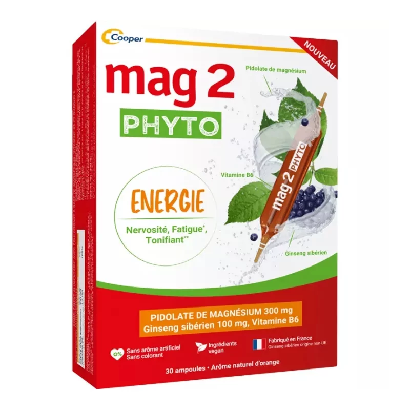 Mag 2 Phyto Energie 30 ampoules - Univers Pharmacie