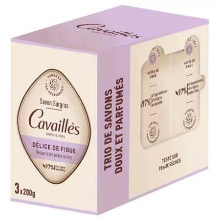 Cavaillès Savon Surgras Délice de Figue 3X200g - Univers Pharmacie