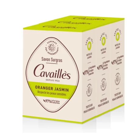 Cavaillès Savon Surgras Oranger Jasmin 3X200g - Univers Pharmacie