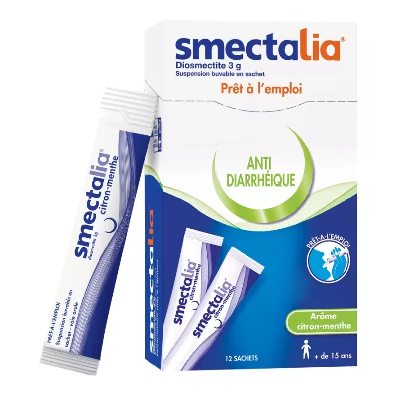 Smectalia Anti Diarrhéique Citron-Menthe 10 sachets - Univers Pharmacie