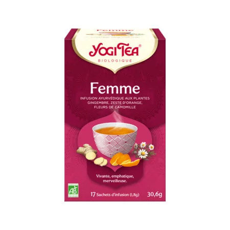 Yogi Tea Femme Infusion Bio 17 sachets - Univers Pharmacie