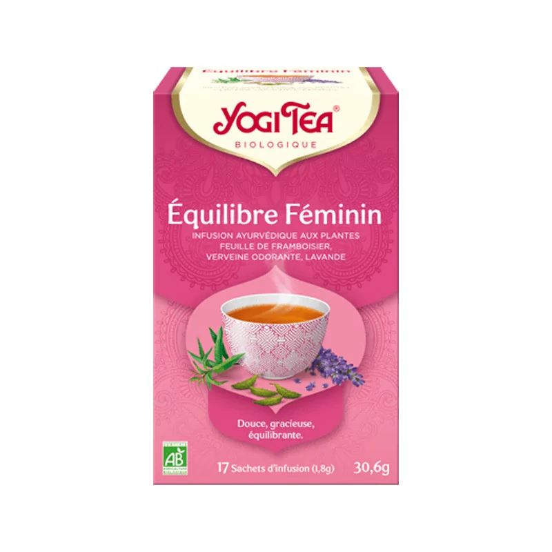 Yogi Tea Equilibre Féminin Infusion Bio 17 sachets - Univers Pharmacie