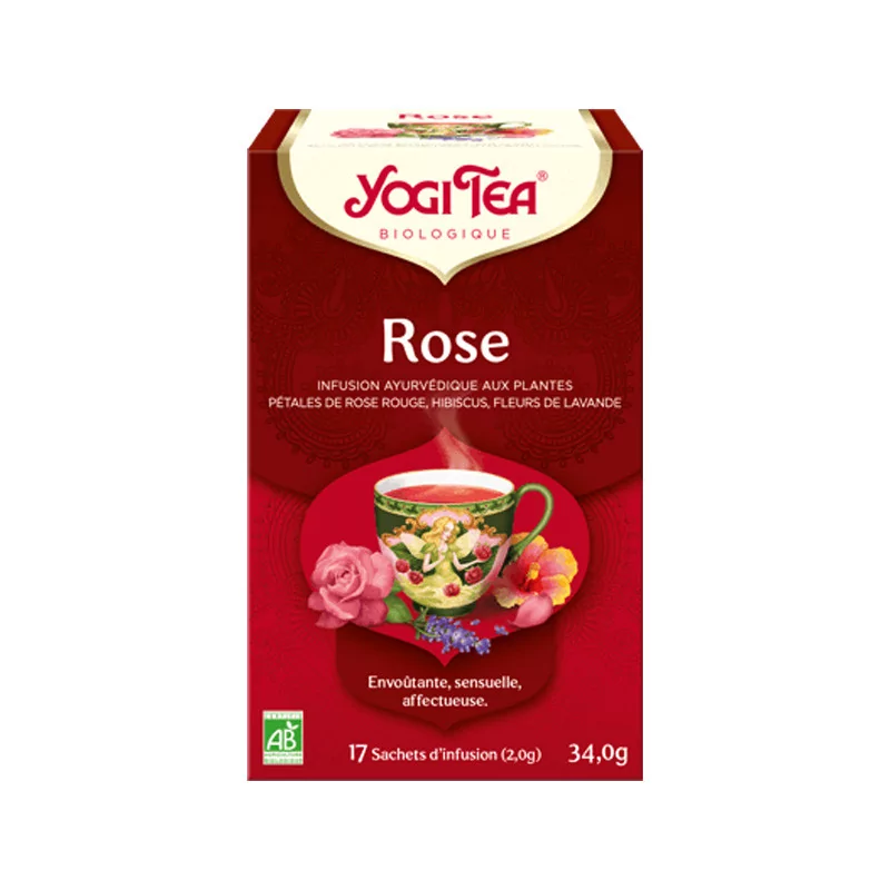 Yogi Tea Rose Infusion Bio 17 sachets - Univers Pharmacie