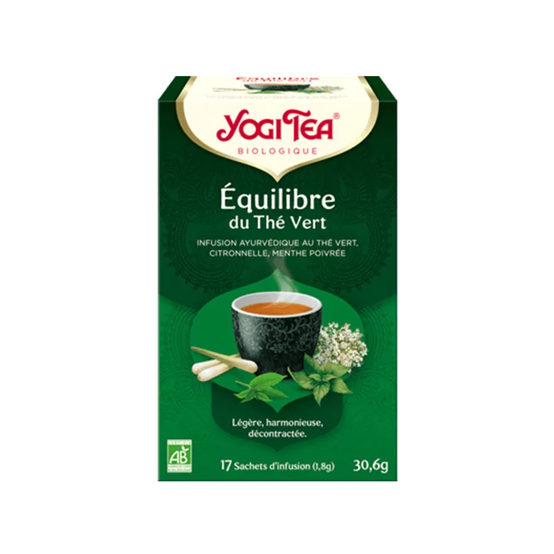 Yogi Tea Équilibre du Thé Vert 17 sachets - Univers Pharmacie