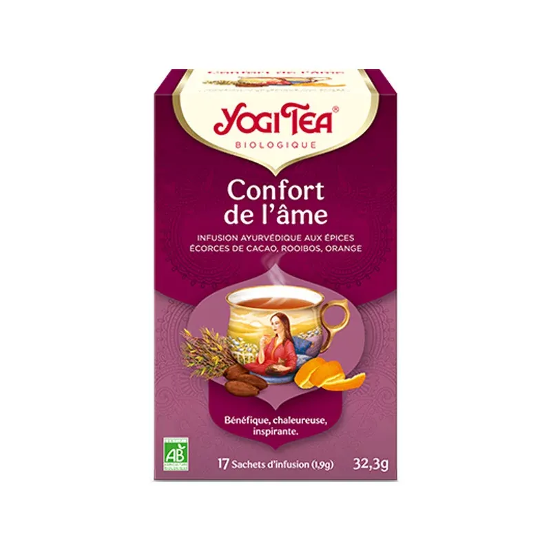 Yogi Tea Confort de l'Âme Infusion Bio 17 sachets Yogi Tea Confort de l'Âme Infusion Bio 17 sachets