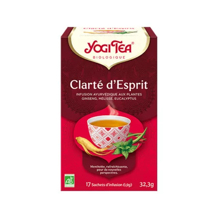 Yogi Tea Clarté d'Esprit Infusion Bio 17 sachets  - Univers Pharmacie