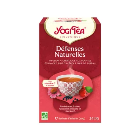Yogi Tea Défenses Naturelles Infusion Bio 17 sachets - Univers Pharmacie