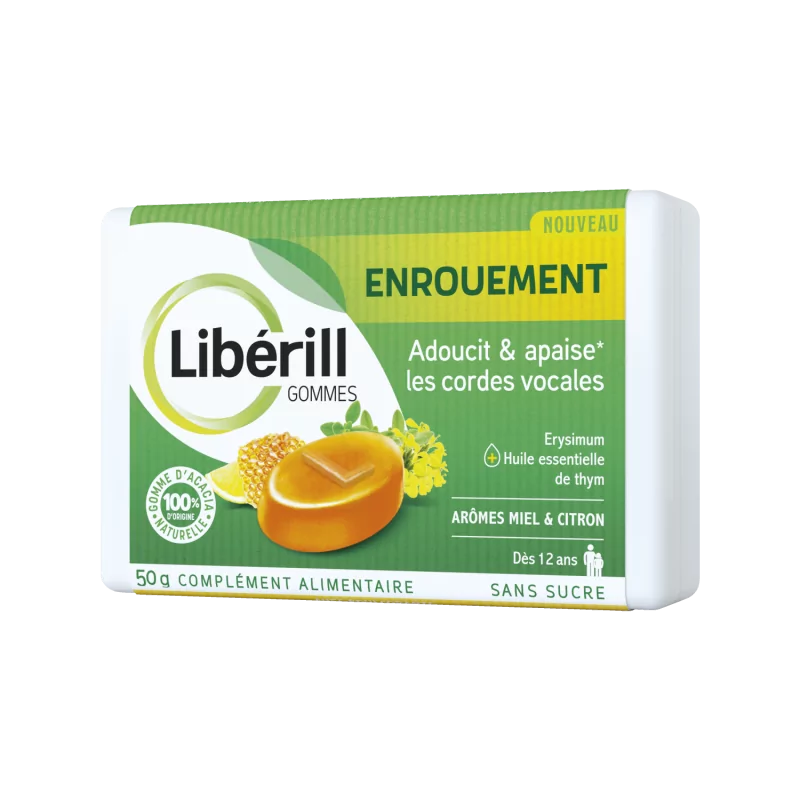 Libérill Gommes Enrouement 50g - Univers Pharmacie