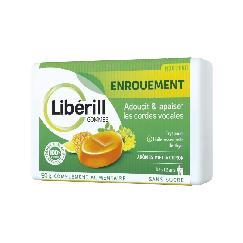 Libérill Gommes Enrouement 50g - Univers Pharmacie