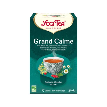 Yogi Tea Grand Calme Infusion Bio 17 sachets - Univers Pharmacie