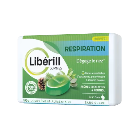 Libérill Gommes Respiration 50g - Univers Pharmacie