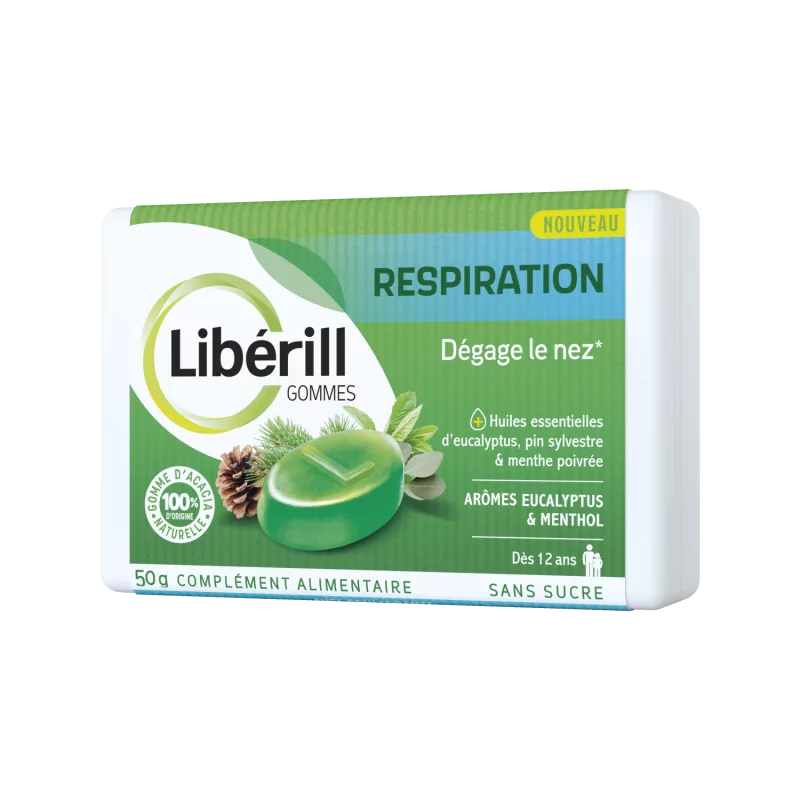 Libérill Gommes Respiration 50g - Univers Pharmacie