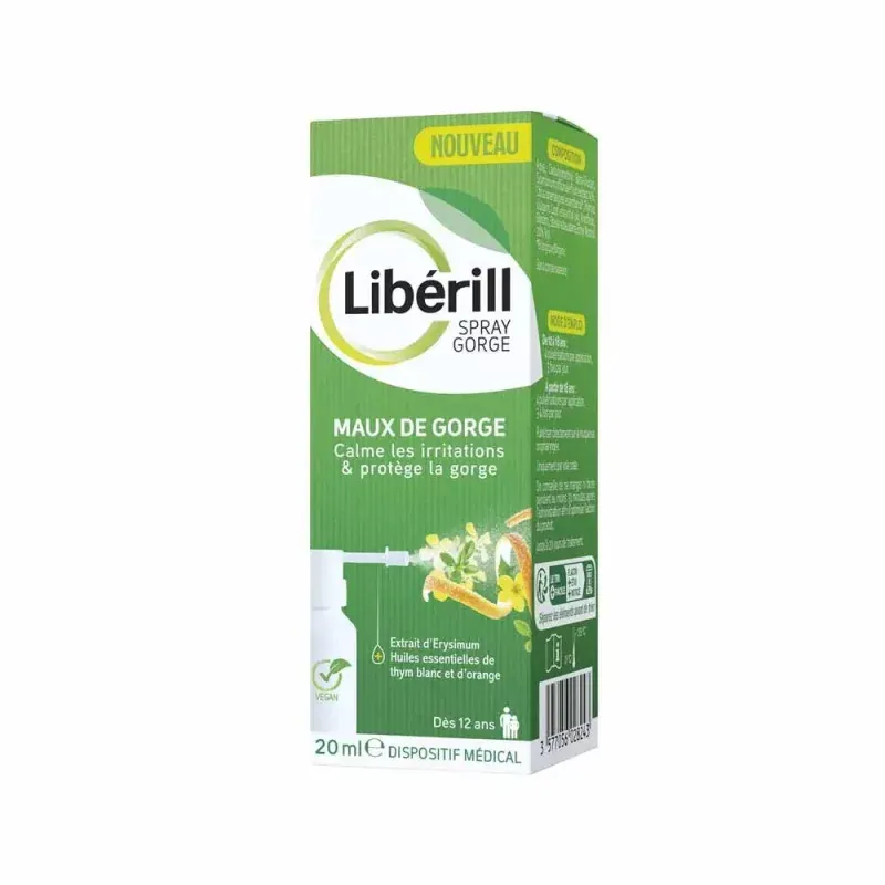 Libérill Spray Gorge Maux de Gorge 20ml - Univers Pharmacie