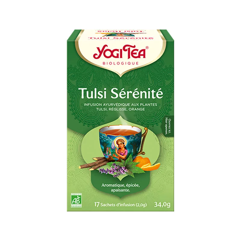 Yogi Tea Tulsi Sérénité Infusion Bio 17 sachets  - Univers Pharmacie