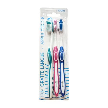 Up Care Brosse à Dents Souple X3 | Univers Pharmacie