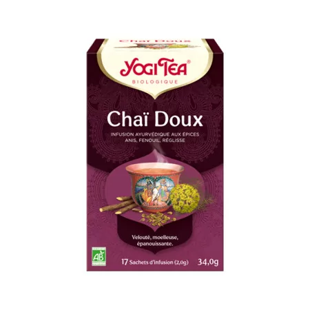 Yogi Tea Chaï Doux Infusion Bio 17 sachets - Univers Pharmacie