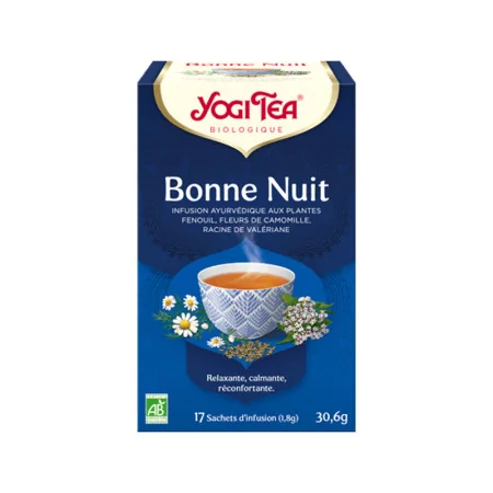 Yogi Tea Bonne Nuit Infusion Bio 17 sachets - Univers Pharmacie