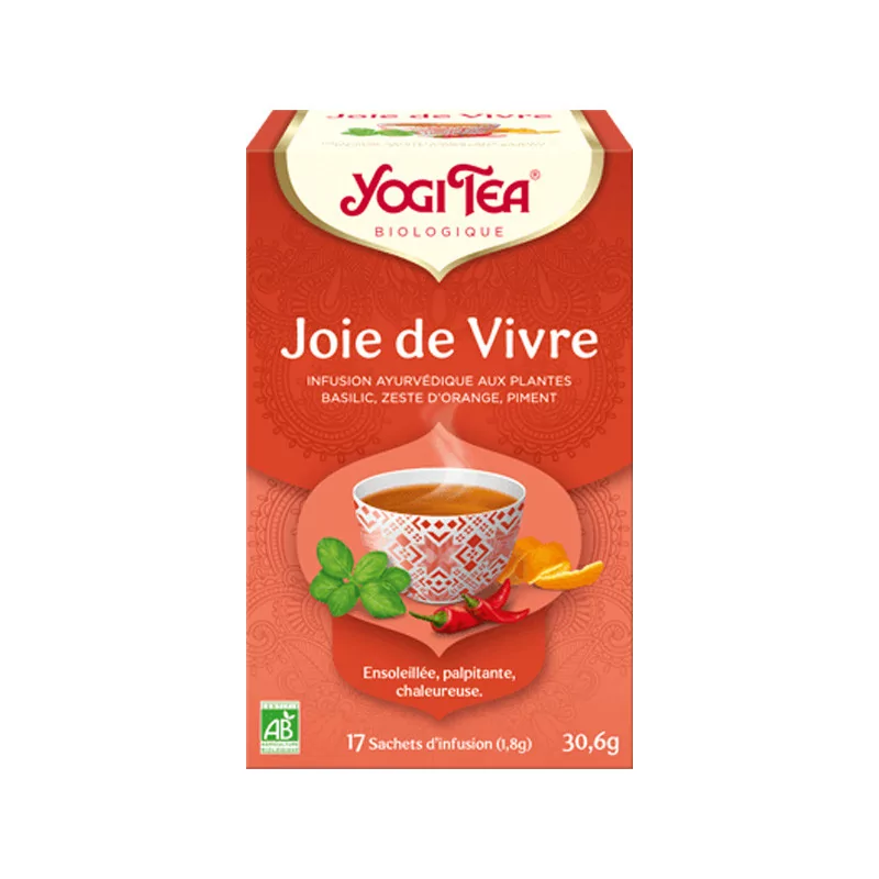 Yogi Tea Joie de Vivre Infusion Bio 17 sachets - Univers Pharmacie