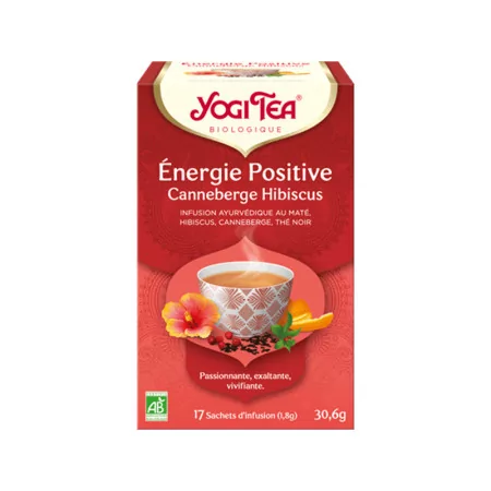 Yogi Tea Energie Positive Infusion Bio 17 sachets - Univers Pharmacie