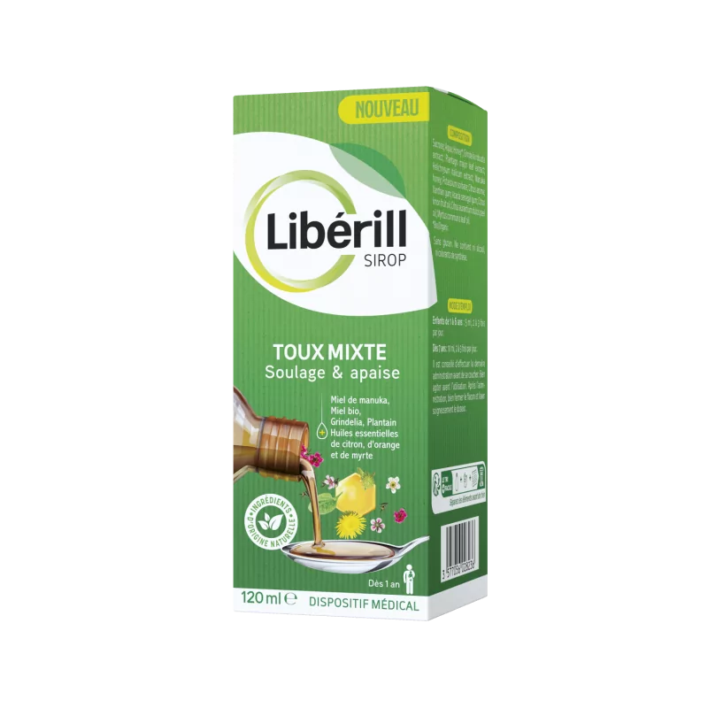 Libérill Sirop Toux Mixte 120ml - Univers Pharmacie