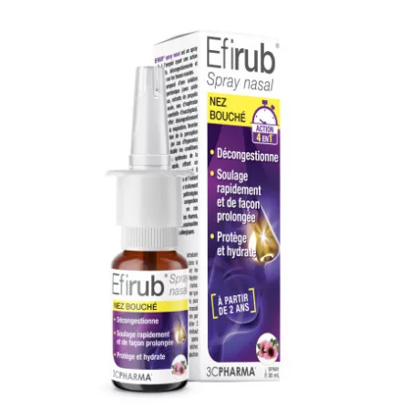 Efirub Spray Nasal Nez Bouché 20ml - Univers Pharmacie