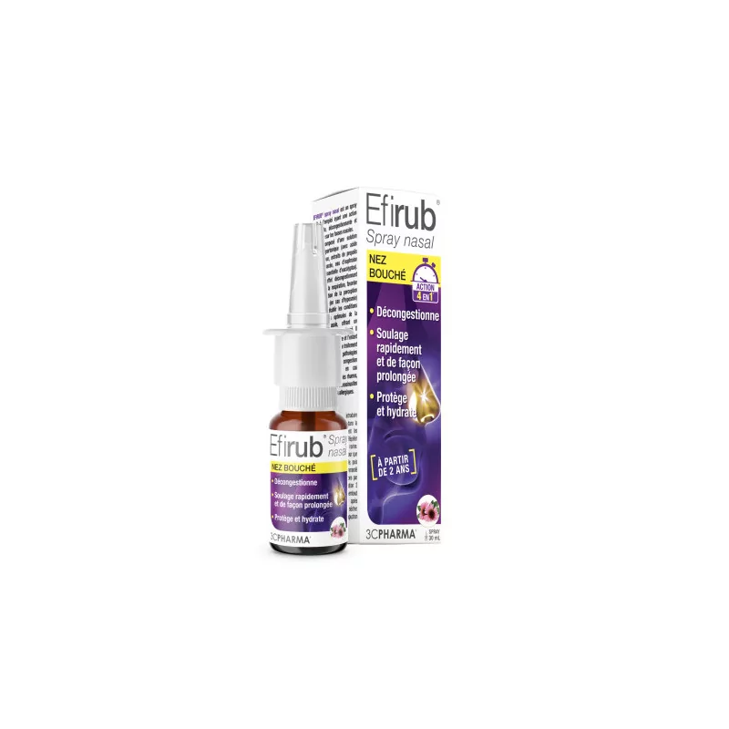 Efirub Spray Nasal Nez Bouché 20ml - Univers Pharmacie