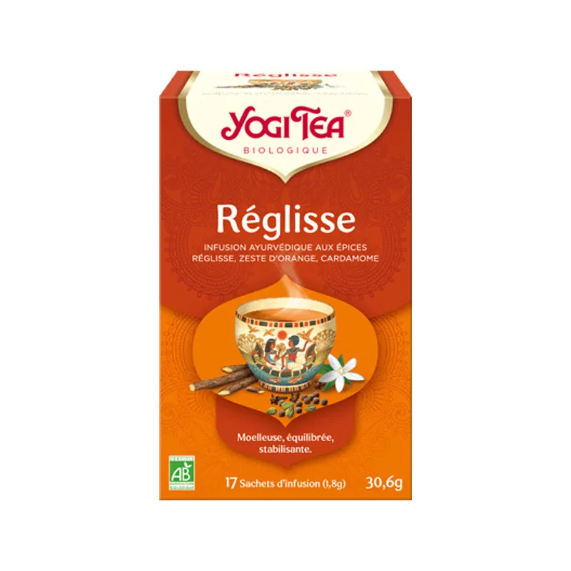 Yogi Tea Réglisse Infusion Bio 17 sachets - Univers Pharmacie