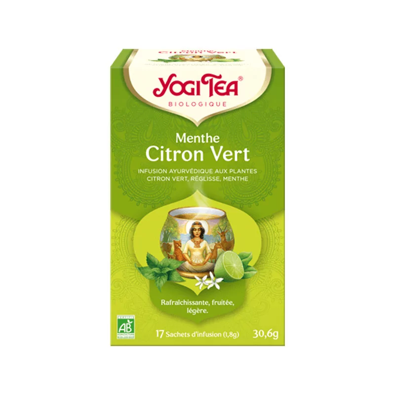 Yogi Tea Menthe Citron Vert Infusion Bio 17 sachets