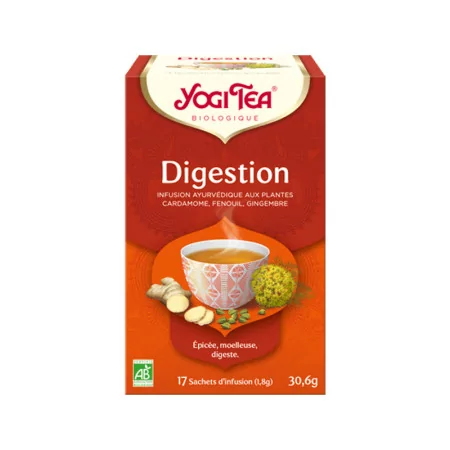 Yogi Tea Digestion Infusion Bio 17 sachets - Univers Pharmacie