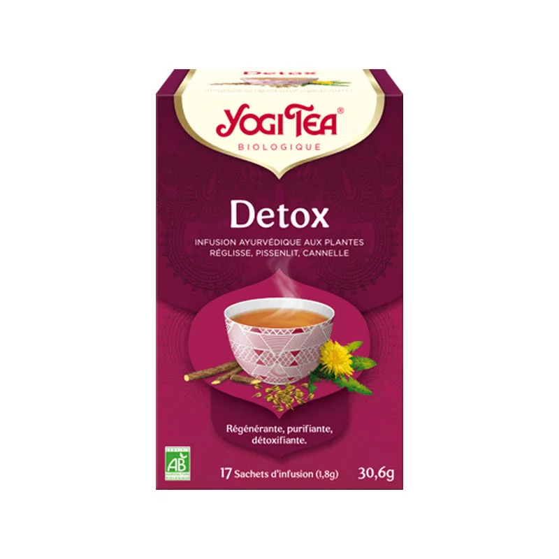 Yogi Tea Detox Infusion Bio 17 sachets - Univers Pharmacie