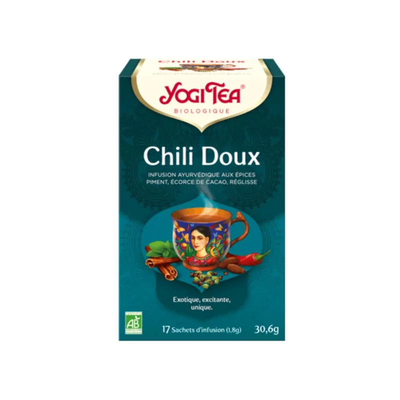 Yogi Tea Chili Doux Infusion Bio 17 sachets - Univers Pharmacie