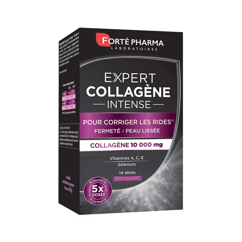 Forté Pharma Expert Collagène Intense 2X14 sticks - Univers Pharmacie