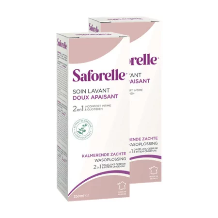 Saforelle Soin Lavant Doux Apaisant 2X250ml - Univers Pharmacie