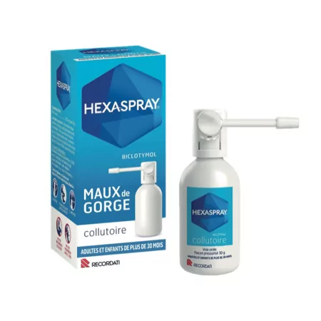 Hexaspray Collutoire Mal de Gorge 30g - Univers Pharmacie