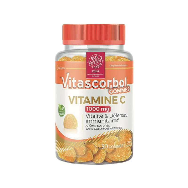 Vitascorbol Gommes Vitamine C 1000mg X30 - Univers Pharmacie