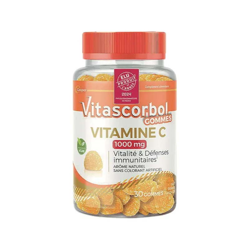 Vitascorbol Gommes Vitamine C 1000mg X30 - Univers Pharmacie