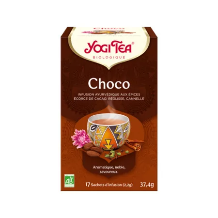 Yogi Tea Choco Infusion Bio 17 sachets - Univers Pharmacie